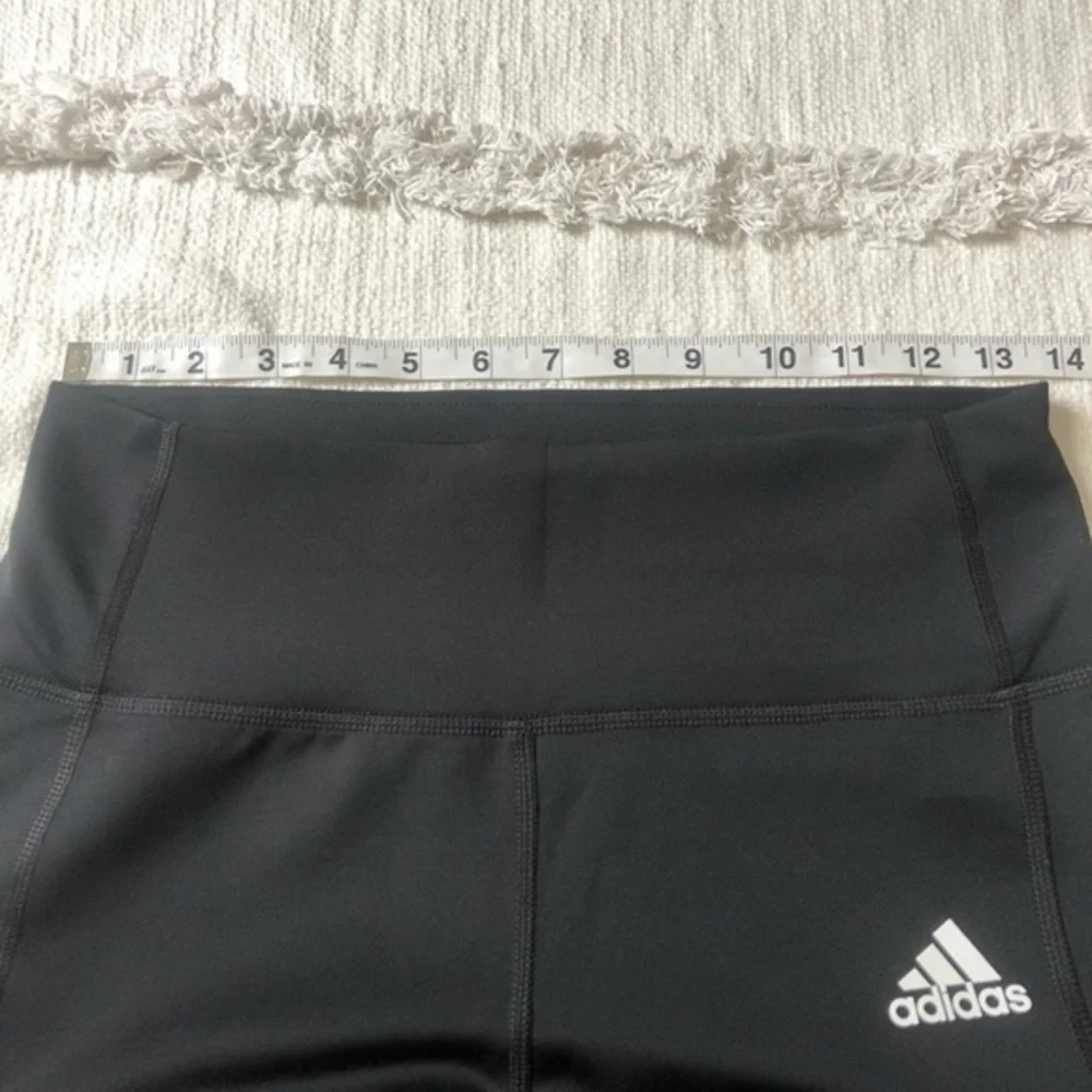 JUNIORS M BLACK ADIDAS SPORT QUARTER LEGGING W/ POCKETS‼️